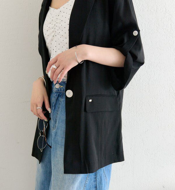  「シアー半袖ジャケット」|その他|