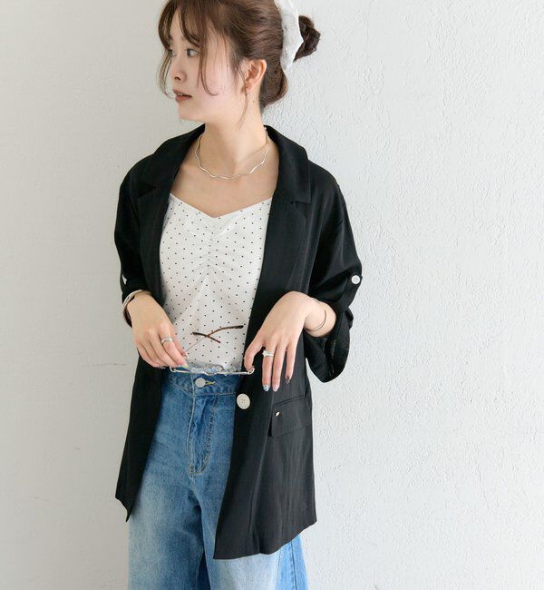  「シアー半袖ジャケット」|その他|