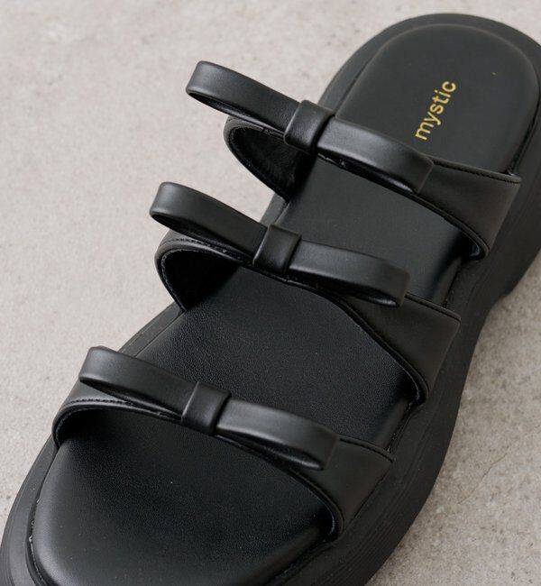  「ボリュームソール リボンサンダル」|サンダル|