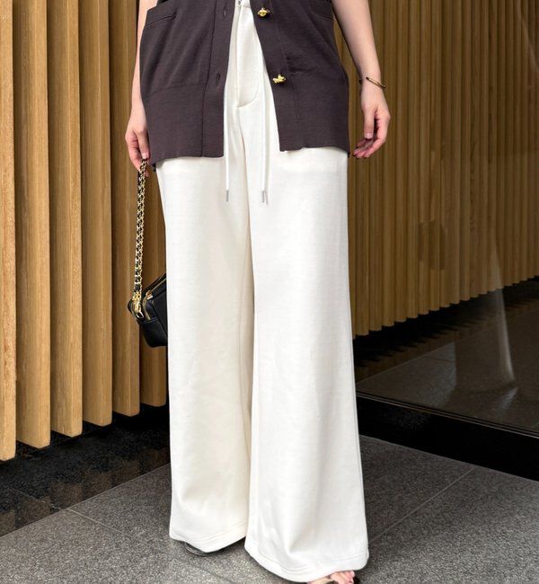  「ドロストスウェットパンツ」|チノ|アイボリー