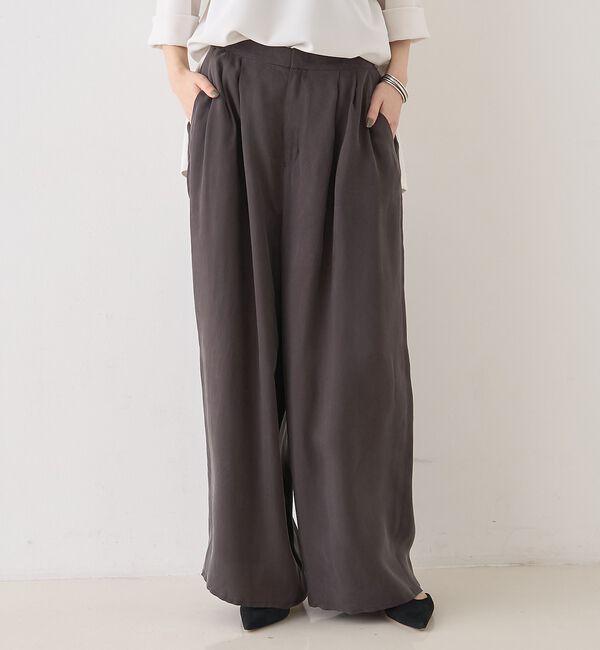 Rouge vif「【セットアップ対応】【新色登場】キュプラフィブリル ワイドパンツ」|その他|