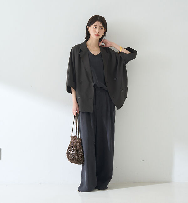 Rouge vif「【セットアップ対応】【新色登場】キュプラフィブリル ワイドパンツ」|その他|