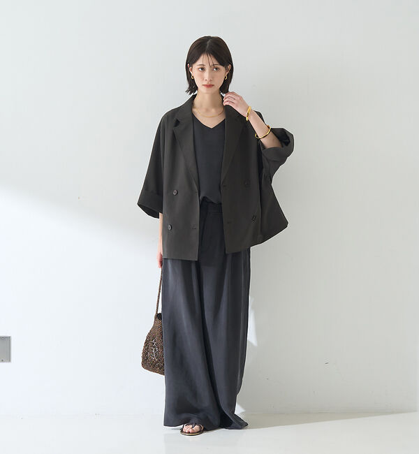 Rouge vif「【セットアップ対応】【新色登場】キュプラフィブリル ワイドパンツ」|その他|