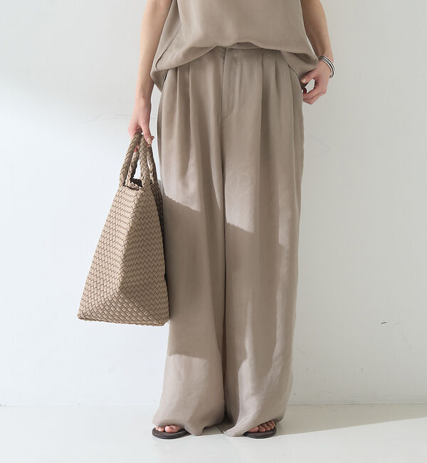 Rouge vif「【セットアップ対応】【新色登場】キュプラフィブリル ワイドパンツ」|その他|