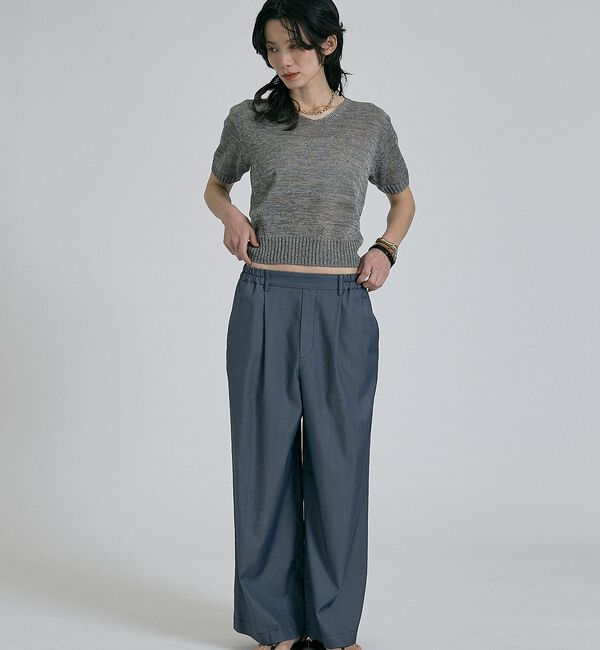 qualite「【接触冷感＆セットアップ対応】ライトデニムパンツ」|その他|