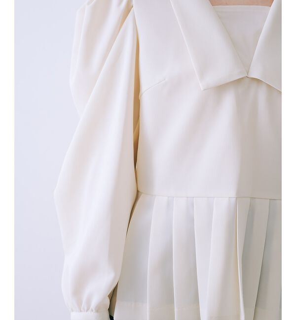 SELFIST「裾プリーツブラウス」|シャツ・ブラウス|