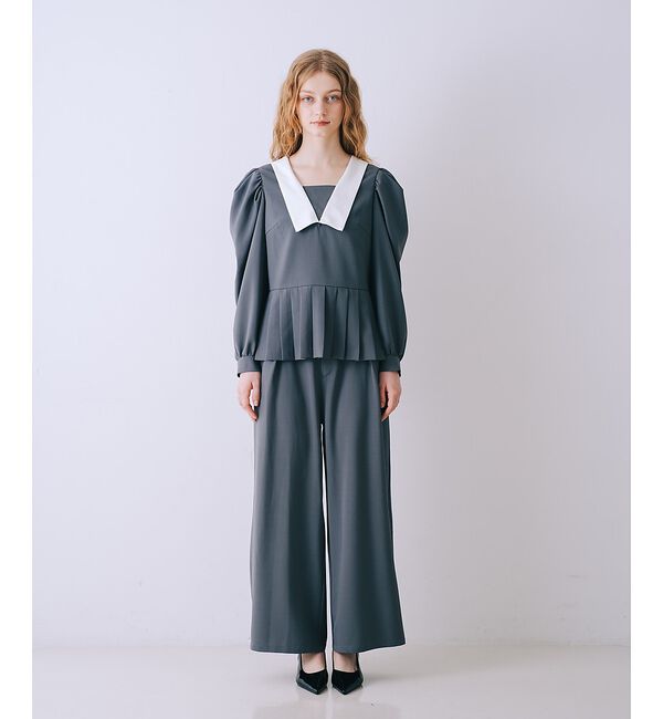 SELFIST「裾プリーツブラウス」|シャツ・ブラウス|