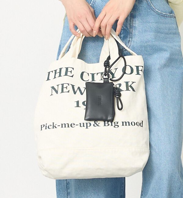 abahouse mavie「【CONTROL FREAK/コントロールフリーク】WASHED LOGOトート」|ショルダー・メッセンジャー|アイボリー