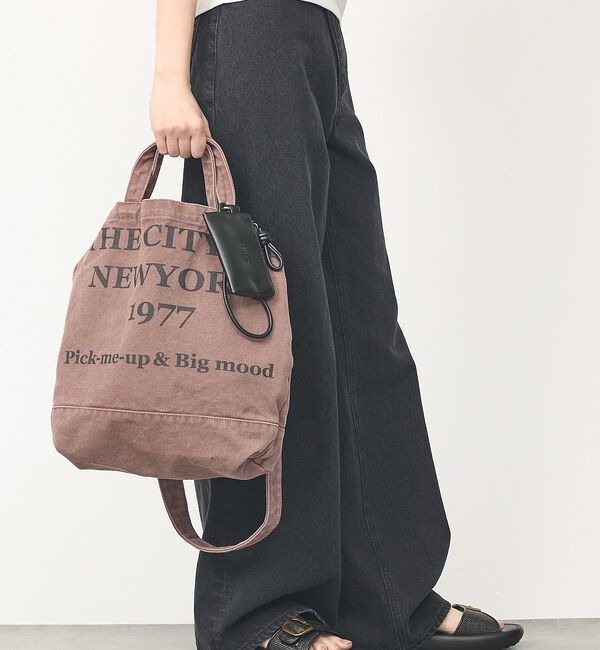 abahouse mavie「【CONTROL FREAK/コントロールフリーク】WASHED LOGOトート」|ショルダー・メッセンジャー|