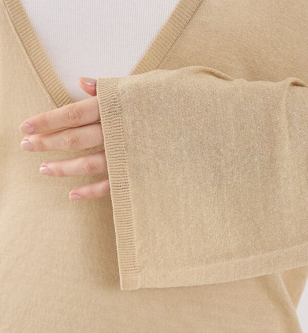 The Store by C' 「【COCUCA】リネンVネックニット」|ニット・セーター|