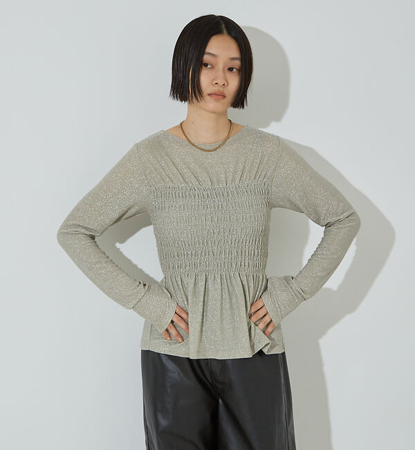 NOMINE「スパーク ビスチェ ロンT」|Tシャツ・カットソー|アイボリー