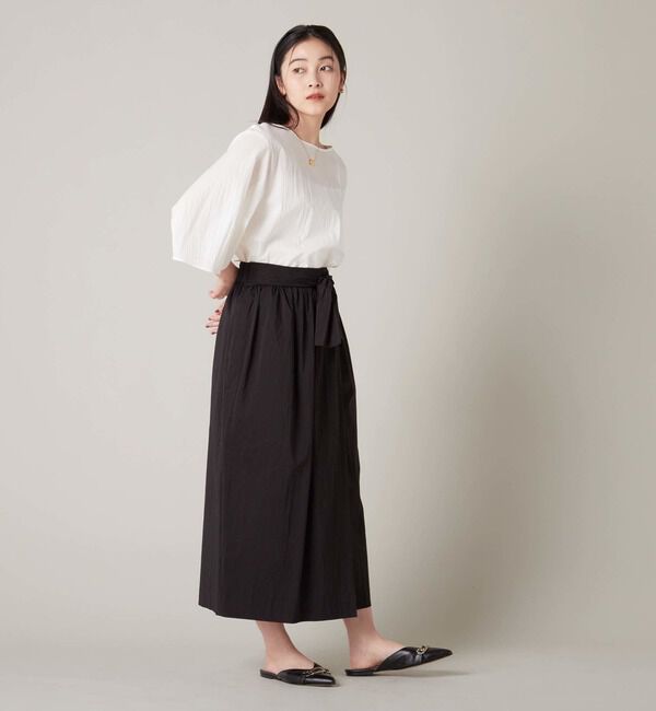 Liesse「ゆるタイトギャザースカート（セットアップ対応）」|スカート|