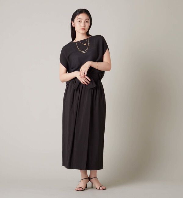 Liesse「ゆるタイトギャザースカート（セットアップ対応）」|スカート|