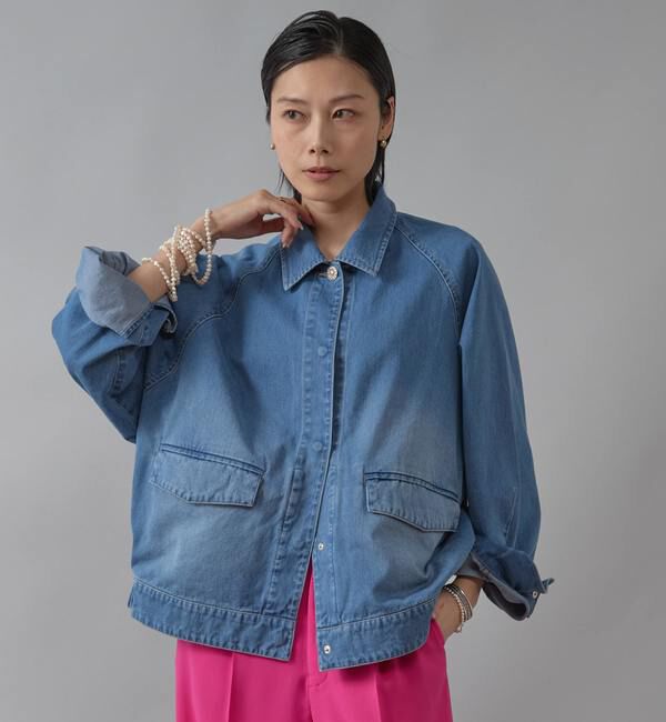 Liesse「ドルマンデニムブルゾン」|ブルゾン・スタジャン|