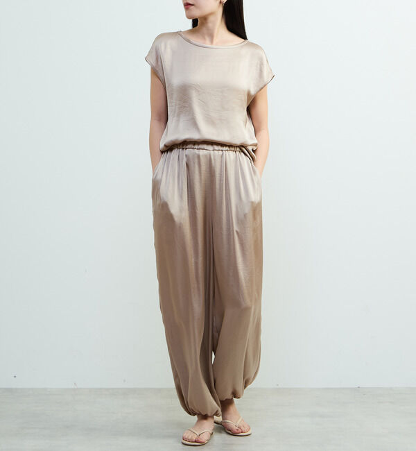 Liesse「サテンフレンチスリーブブラウス」|シャツ・ブラウス|