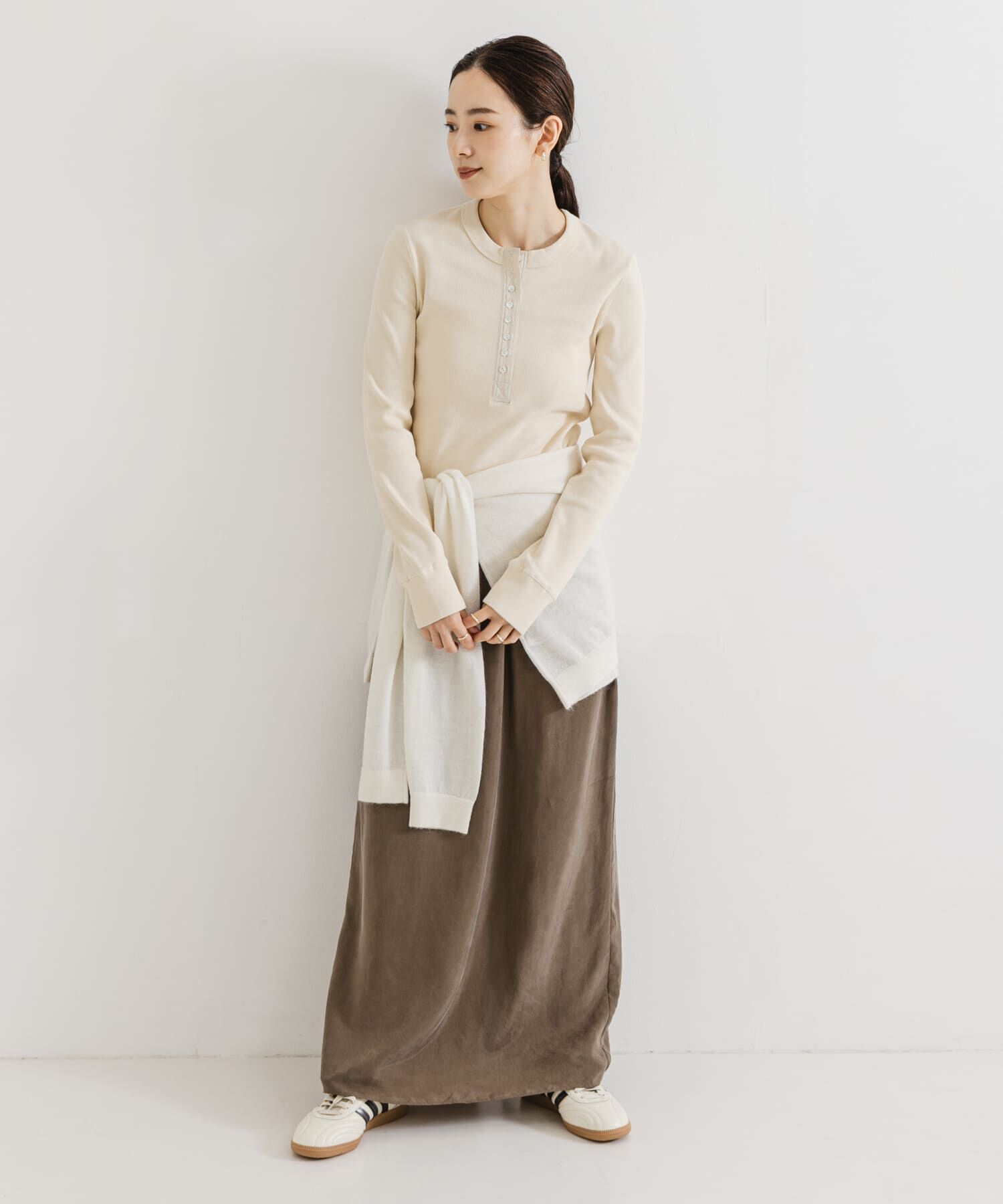 URBAN RESEARCH「ヘンリーネックリブカットソー」|Tシャツ・カットソー|