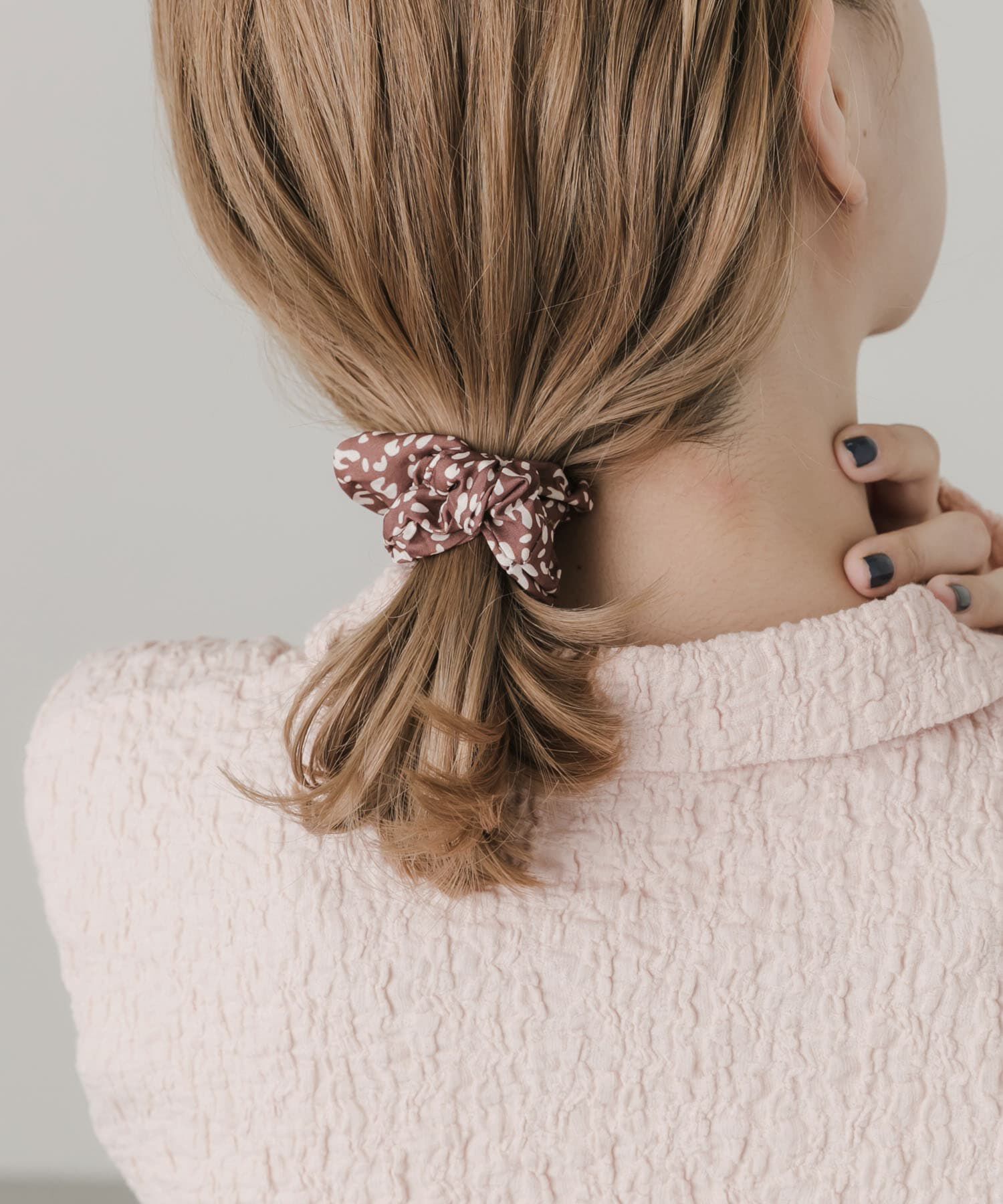 SMELLY「レオパード2セットシュシュ」|ヘアゴム・シュシュ|