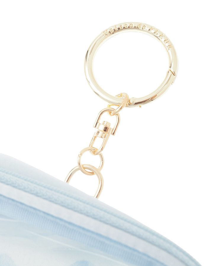 Maison de FLEUR「【5色展開】リボンプリントクリアポーチ」|ポーチ|