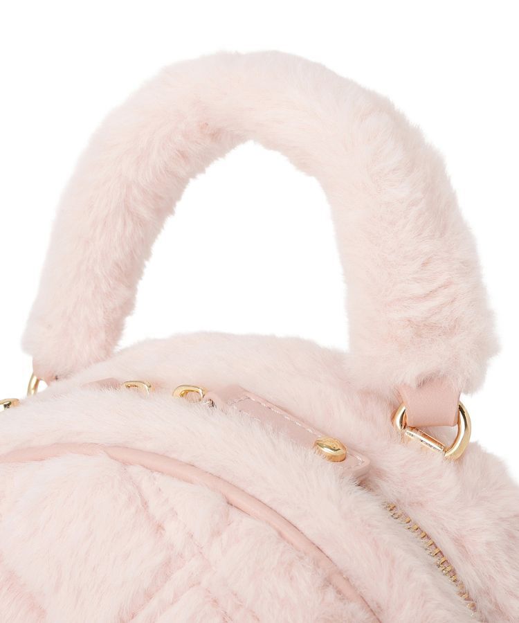 Maison de FLEUR「フェイクファーパールリボンラウンドバッグ」|ハンドバッグ|