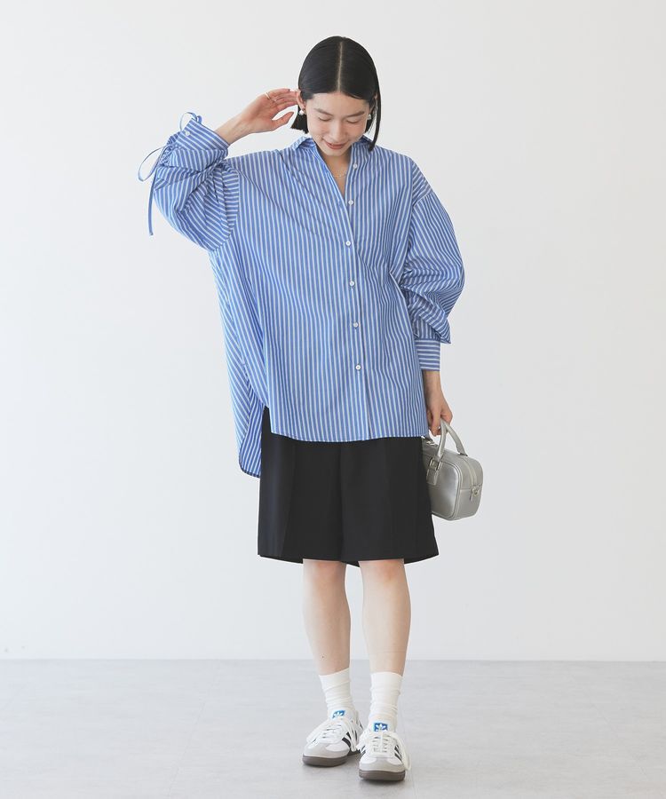 AMERICAN HOLIC「【WEB限定】イージーケアバックギャザーリボンシャツ」|シャツ・ブラウス|