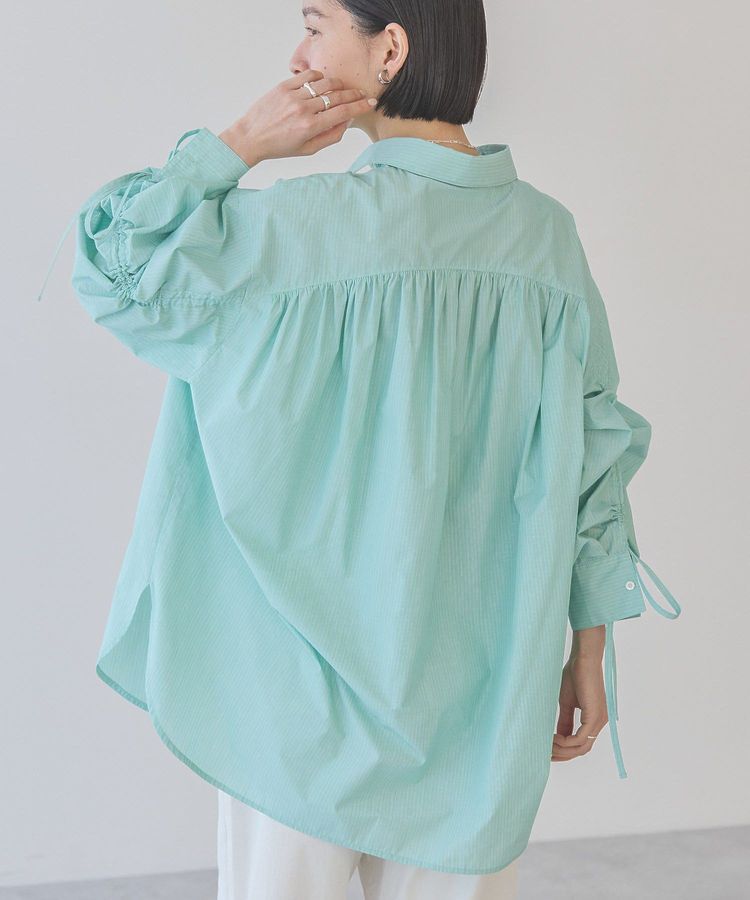 AMERICAN HOLIC「【WEB限定】イージーケアバックギャザーリボンシャツ」|シャツ・ブラウス|