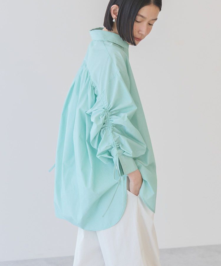 AMERICAN HOLIC「【WEB限定】イージーケアバックギャザーリボンシャツ」|シャツ・ブラウス|