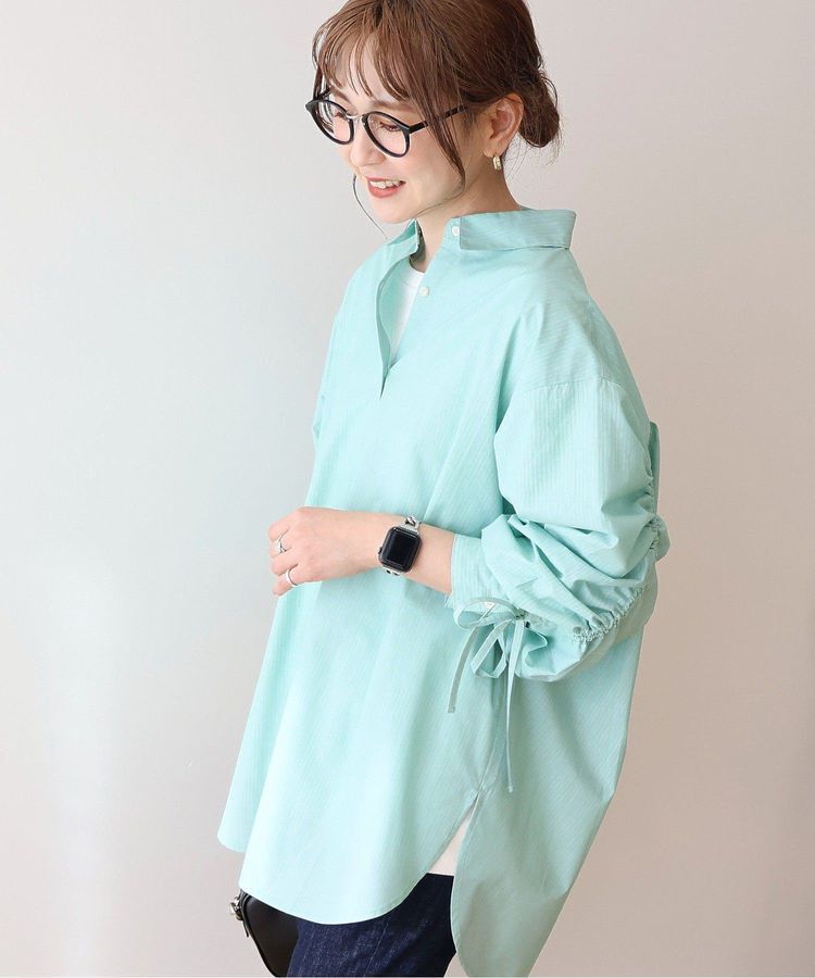 AMERICAN HOLIC「【WEB限定】イージーケアバックギャザーリボンシャツ」|シャツ・ブラウス|