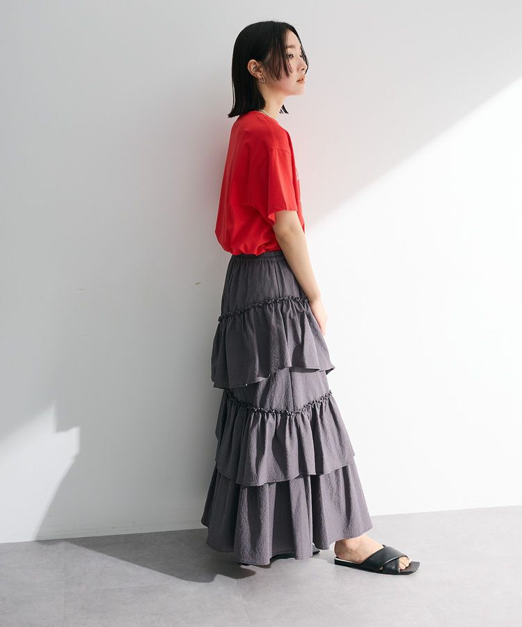 Green Parks「・ELENCARE DUE ギンガムティアードスカート」|スカート|