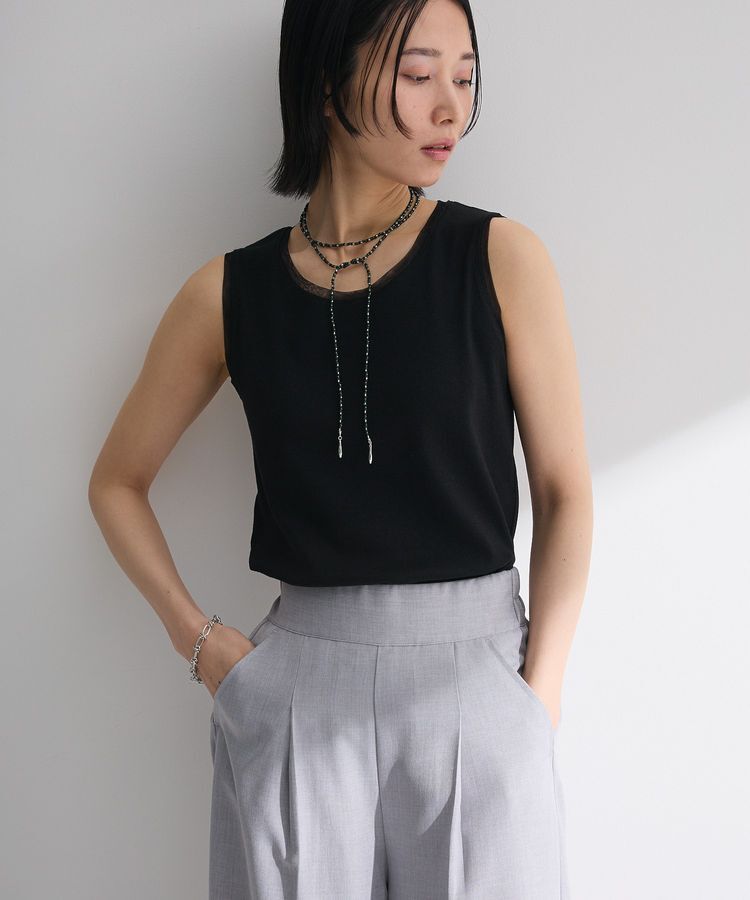 Green Parks「チュールドッキングタンクトップ」|インナー|