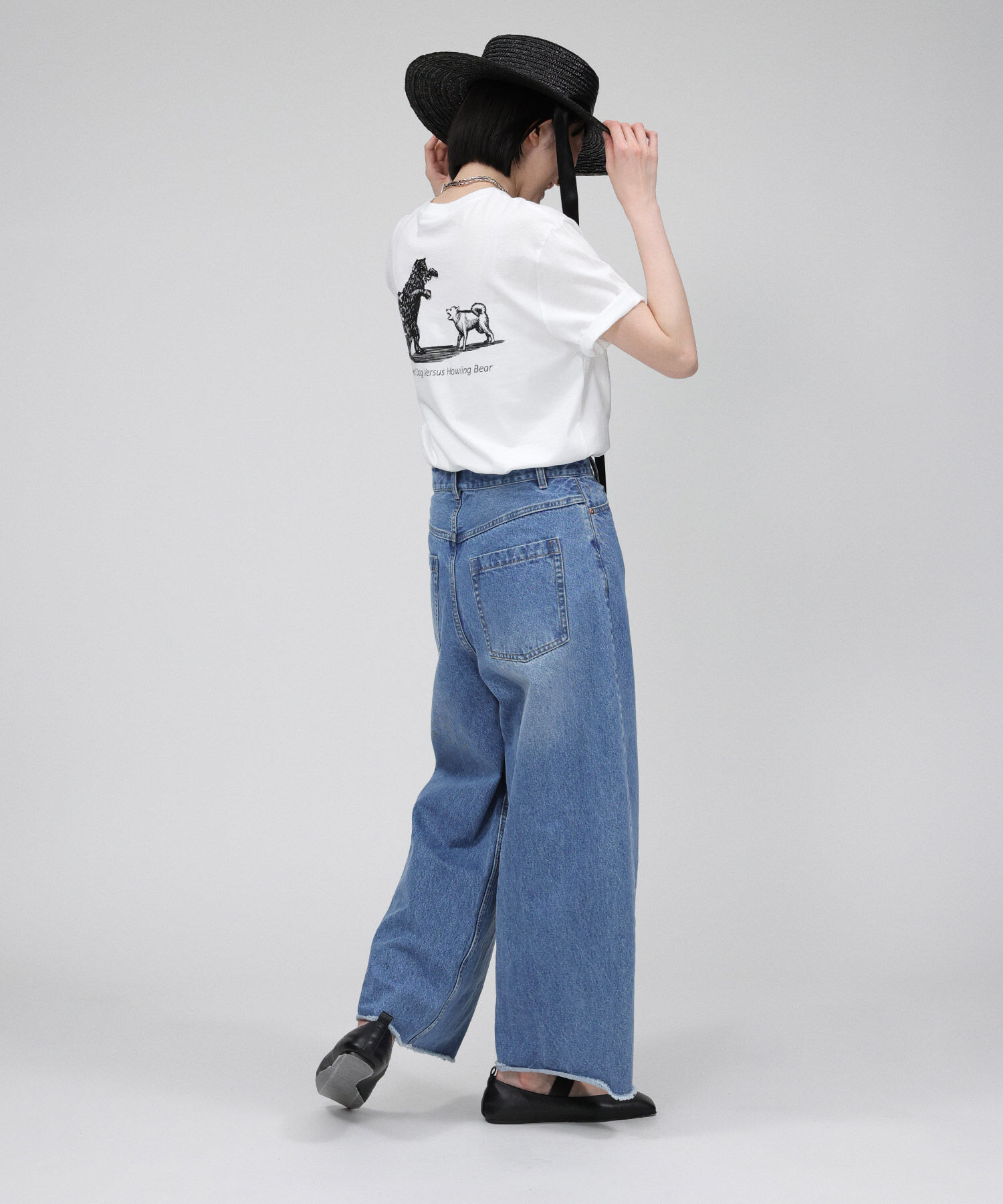 BABYLONE「バレルレッグデニムパンツ」|デニム|