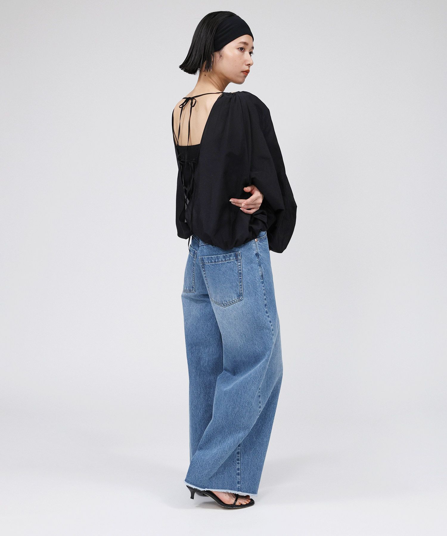 BABYLONE「バレルレッグデニムパンツ」|デニム|