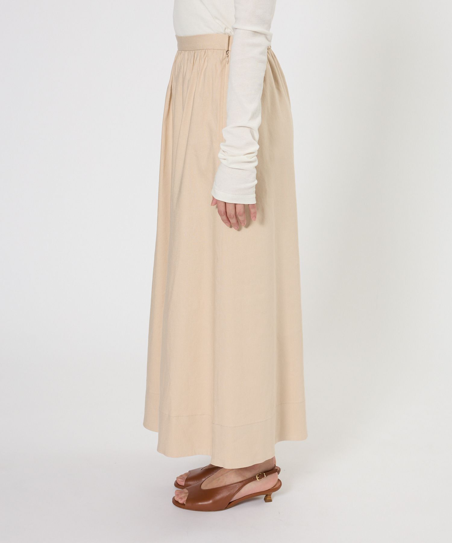 BABYLONE「リネンレーヨンスカート<セットアップ対応>」|スカート|