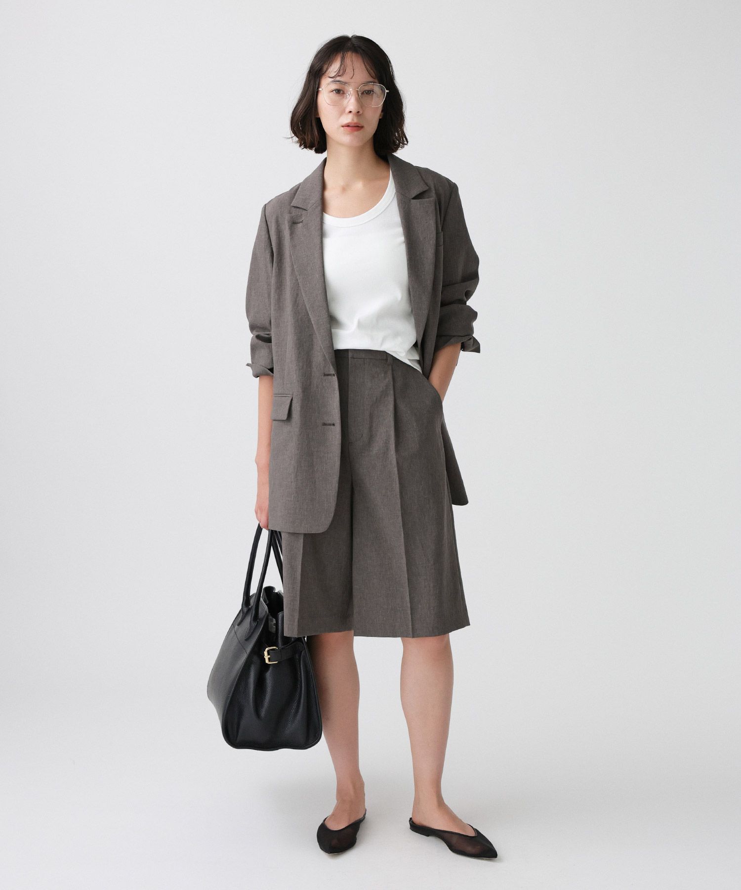 BABYLONE「リネンライクシャンタンハーフパンツ<セットアップ対応>」|その他|