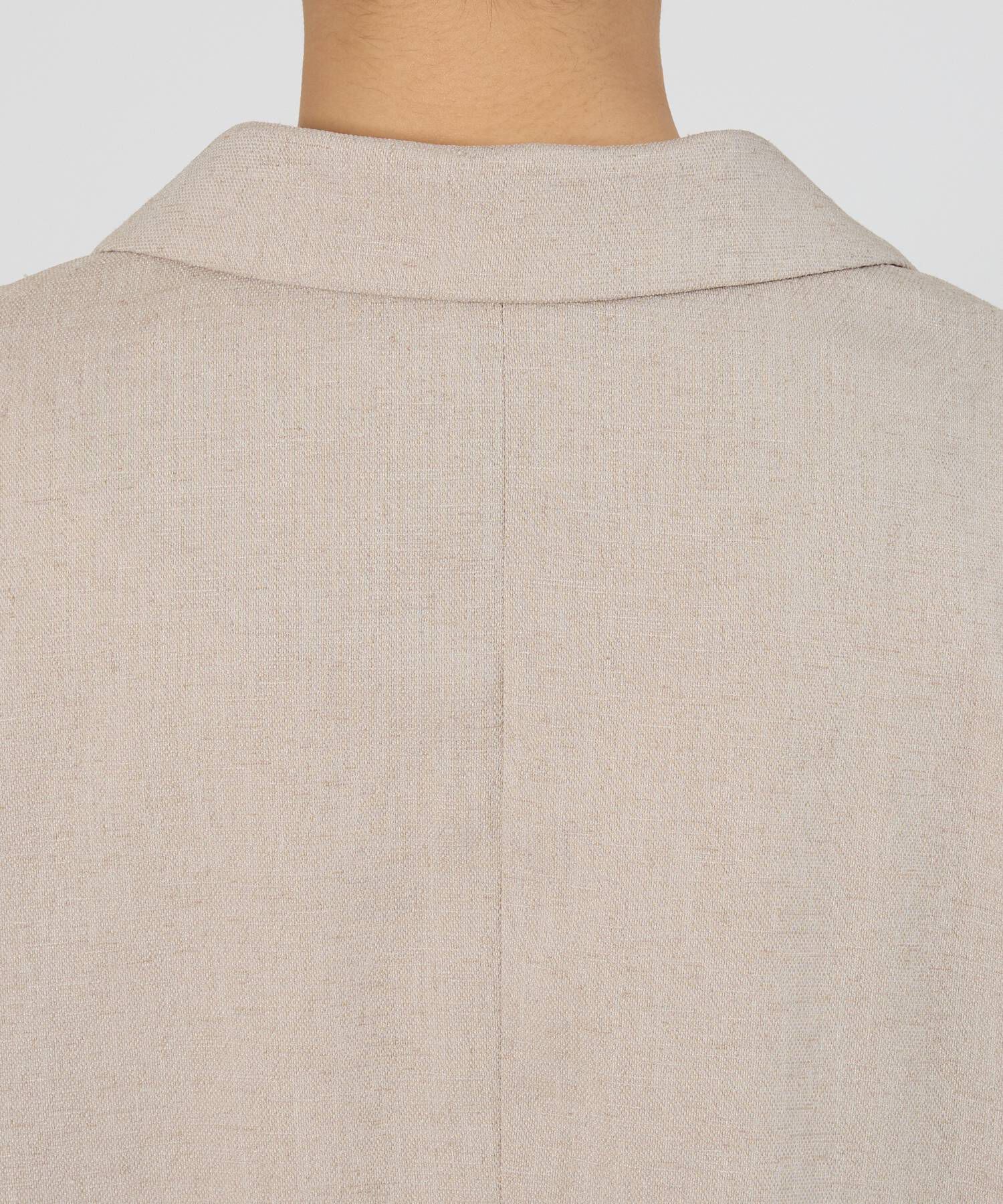 BABYLONE「【多機能素材】リネンライク半袖ジャケット」|テーラードジャケット|