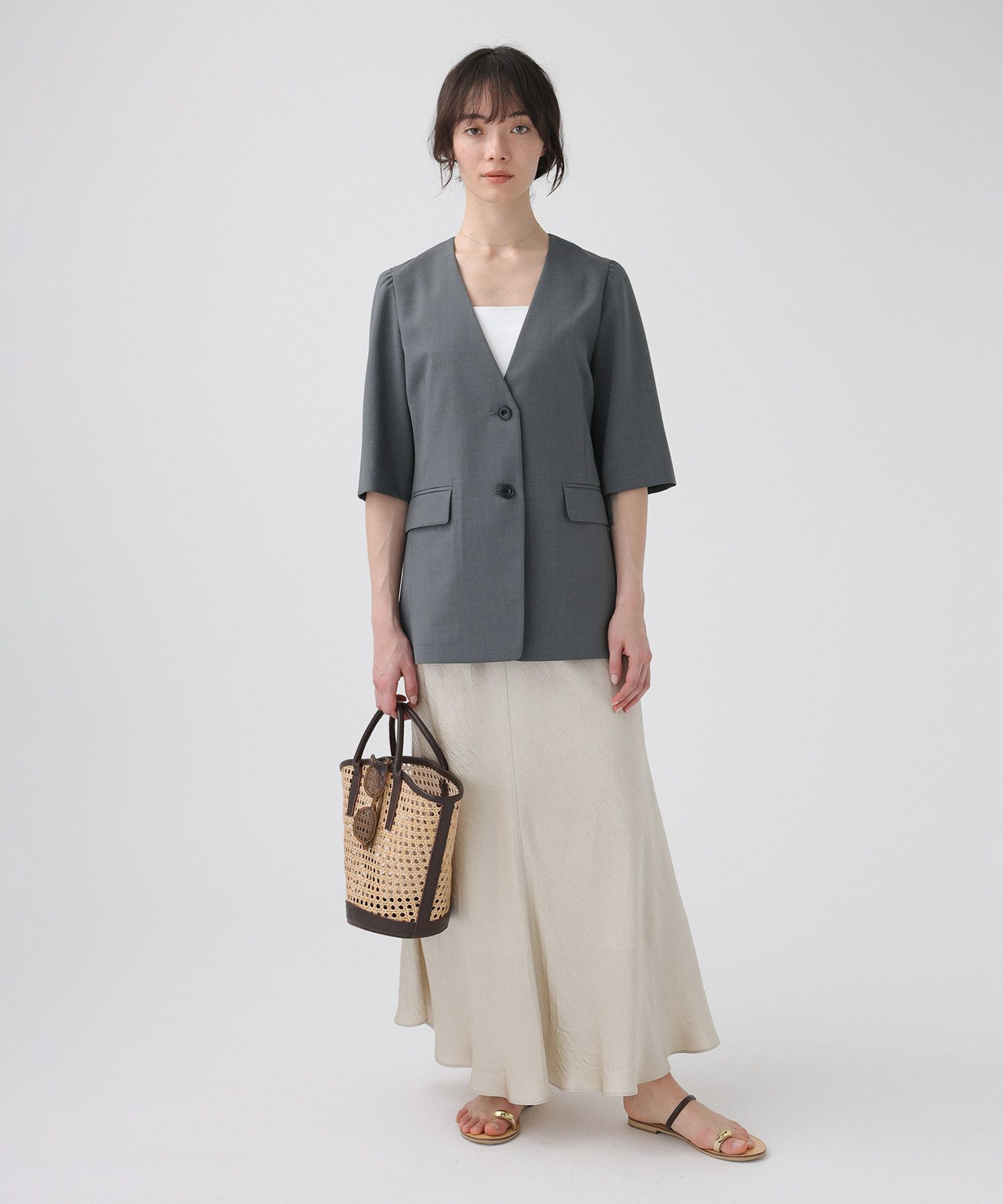 BABYLONE「ヴィンテージサテンスカート」|スカート|