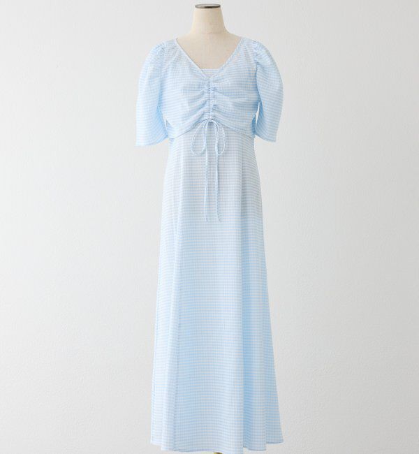  「【リバイバル】しぼしぼマルチセットワンピ」|ワンピース|サックスブルー