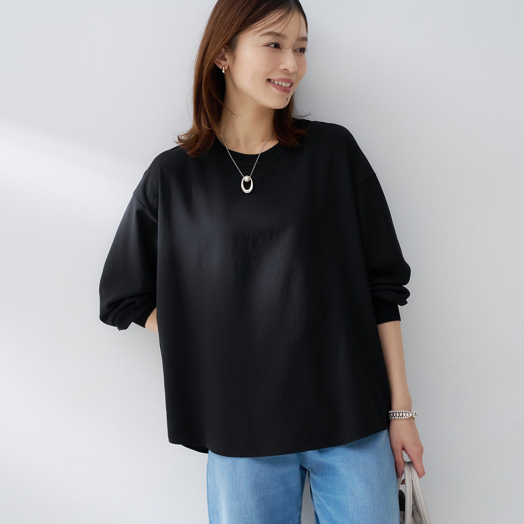 UNTITLED「【洗える/ゆったり】リッチジョーゼットブラウス」|シャツ・ブラウス|