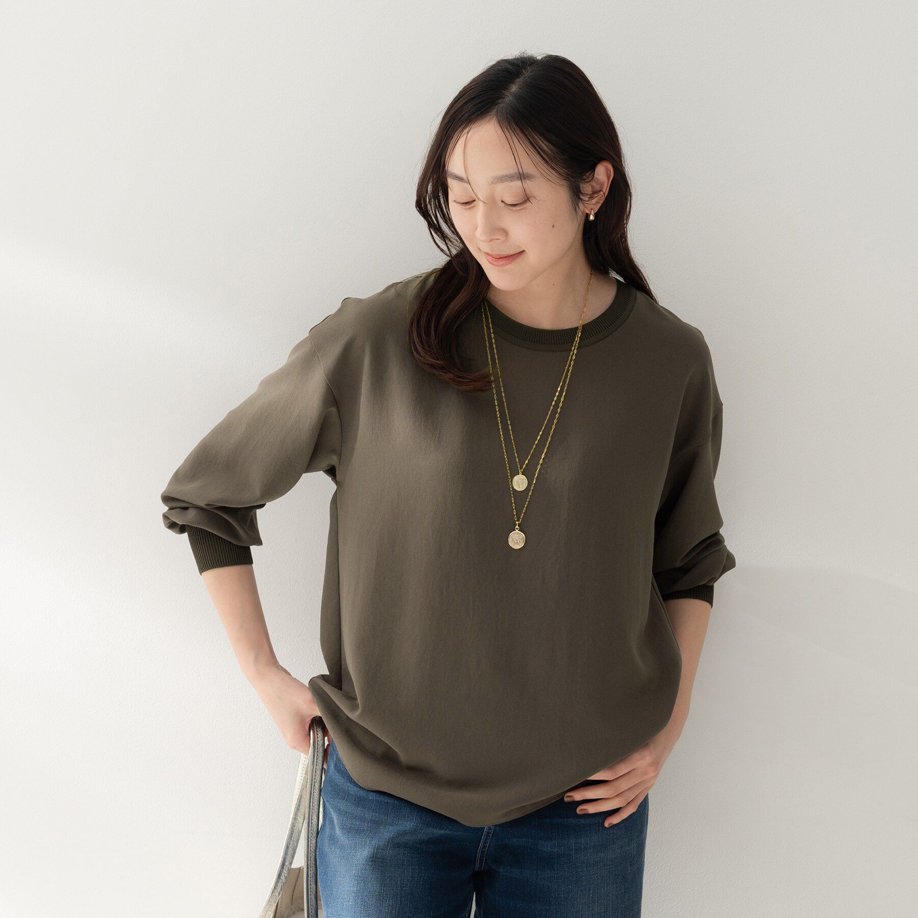 UNTITLED「【洗える/ゆったり】リッチジョーゼットブラウス」|シャツ・ブラウス|