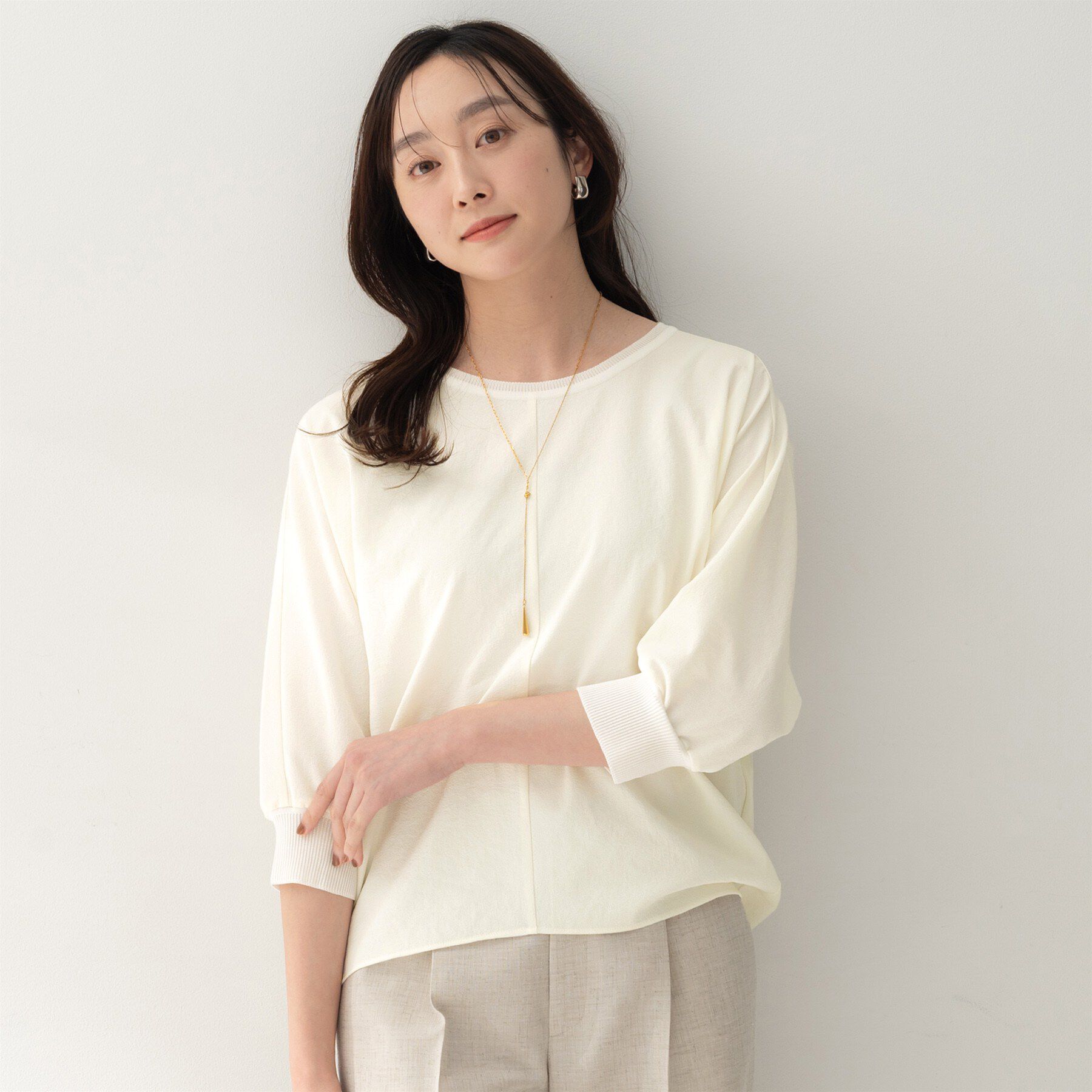 UNTITLED「【吸水速乾/UVカット】ドルマンスリーブプルオーバー」|シャツ・ブラウス|