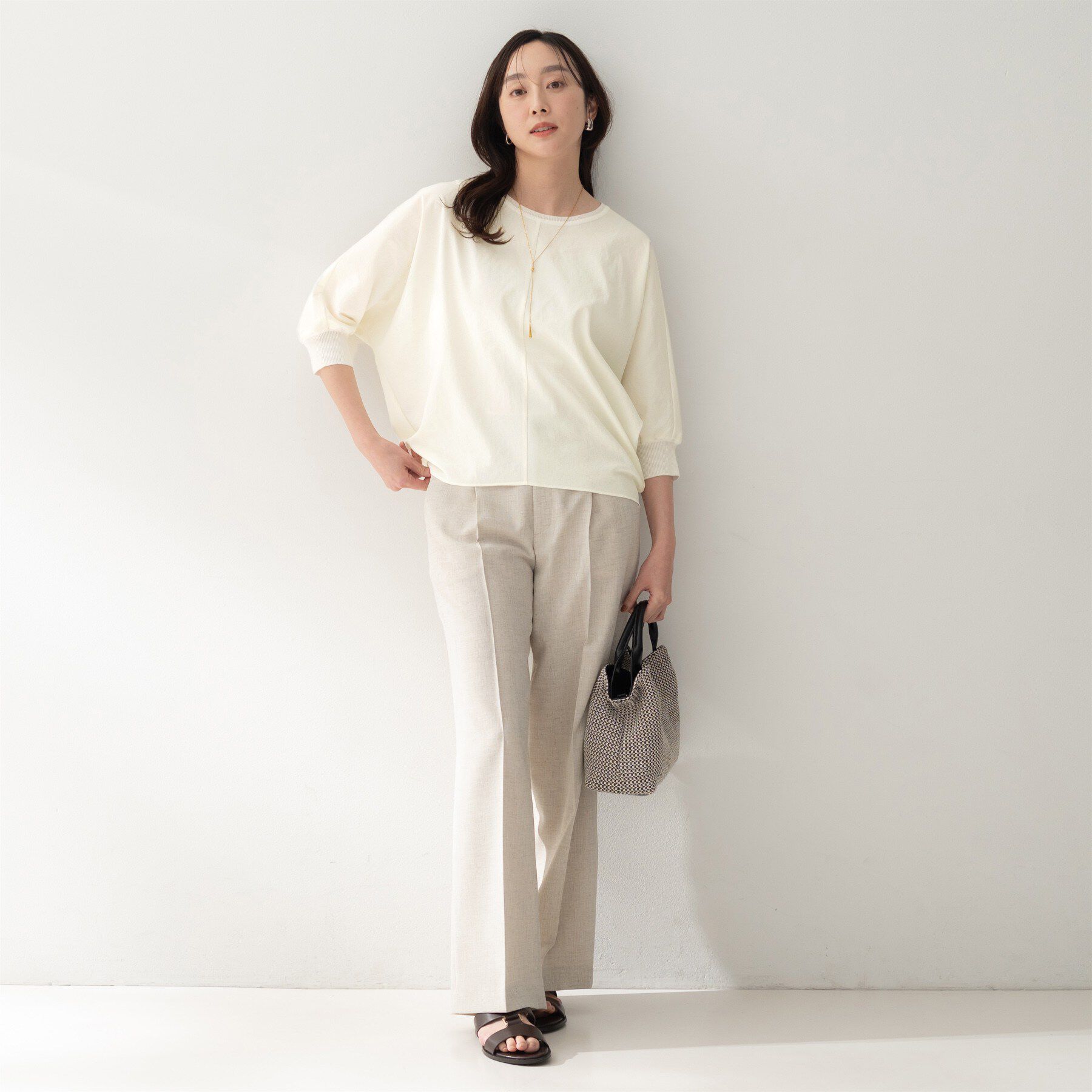 UNTITLED「【吸水速乾/UVカット】ドルマンスリーブプルオーバー」|シャツ・ブラウス|