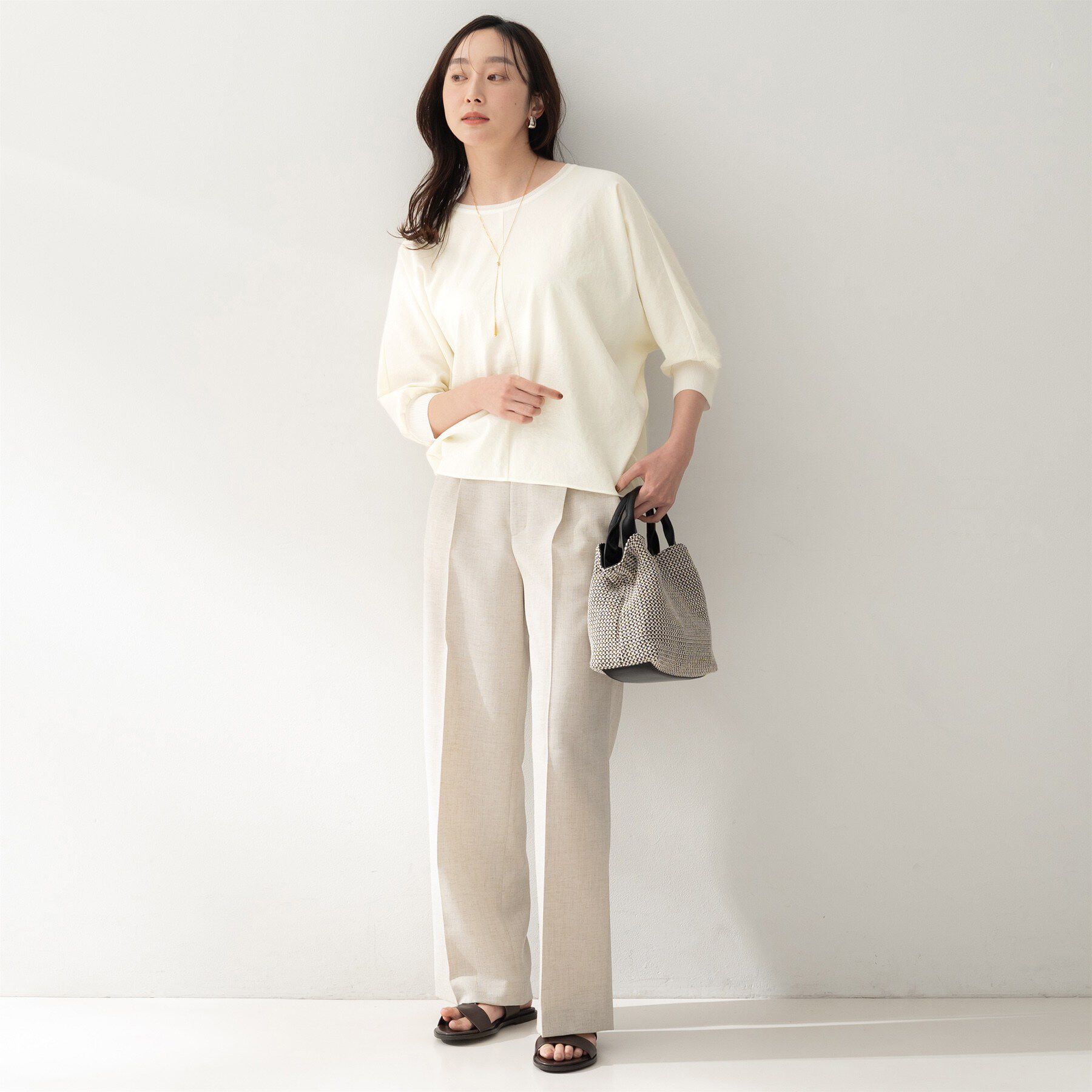 UNTITLED「【吸水速乾/UVカット】ドルマンスリーブプルオーバー」|シャツ・ブラウス|