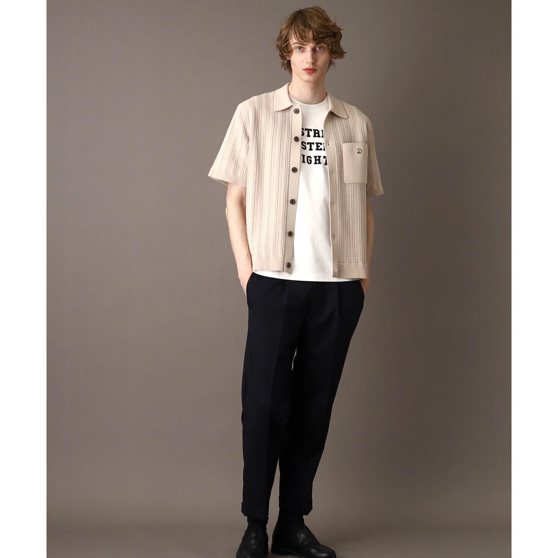 DRESSTERIOR「オーガニックコットン キューバニットシャツ」|ニット・セーター|