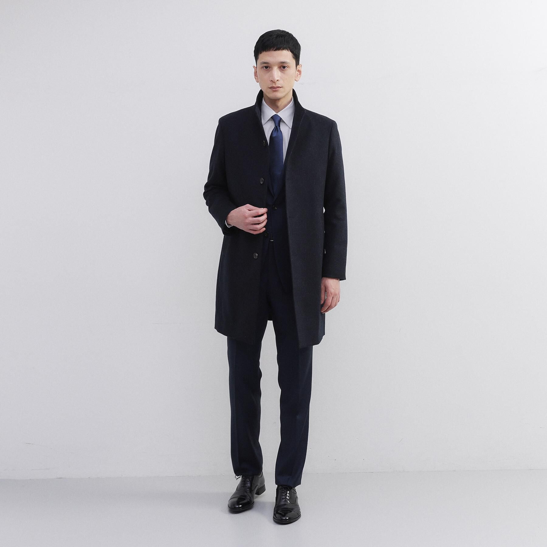 TAKEO KIKUCHI「【ウールカシミヤブレンド】ビーバー調 スタンドカラー コート」|その他|