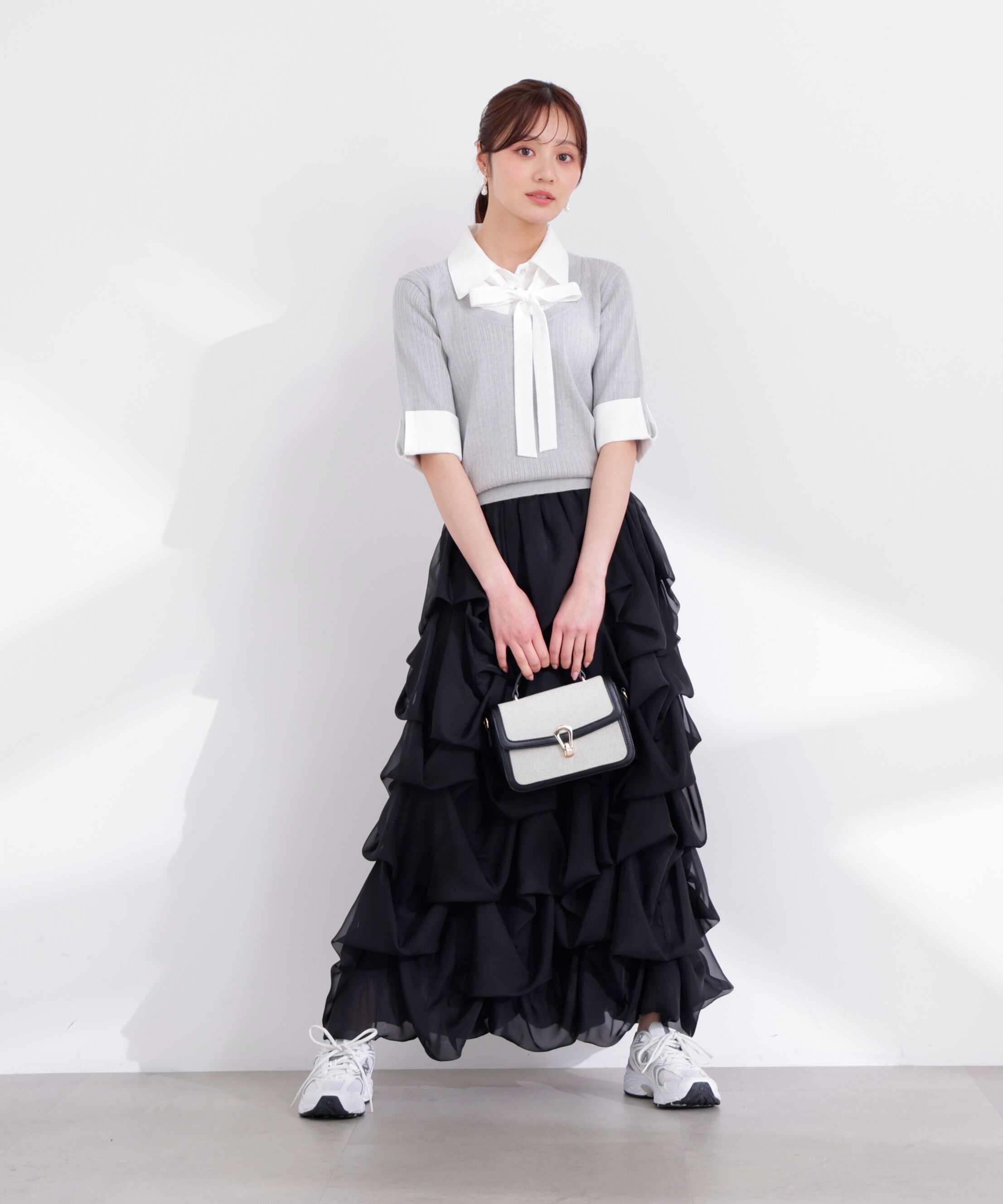 PROPORTION BODY DRESSING「＜山内ともなさんコラボ＞タックバルーンスカート 26SS」|スカート|