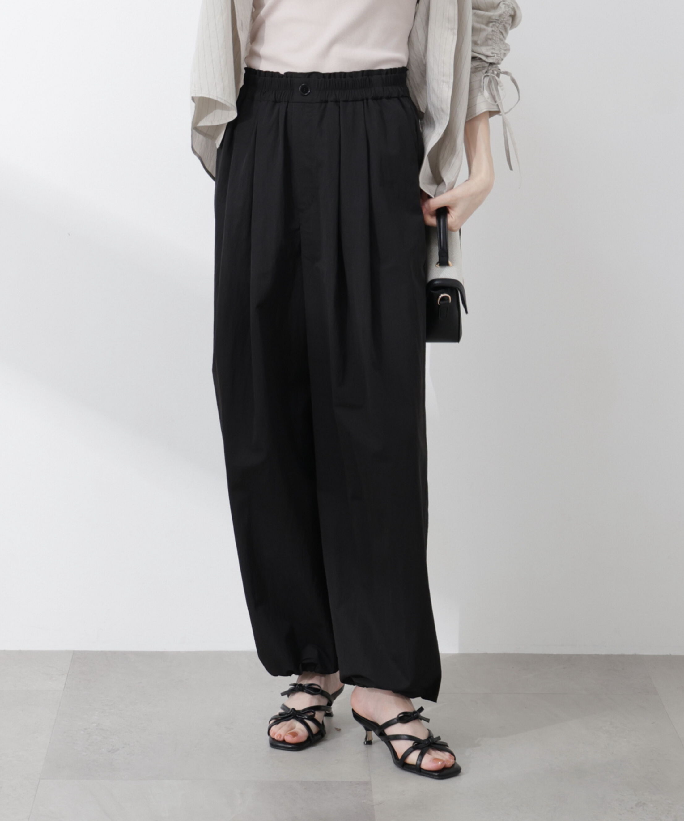 PROPORTION BODY DRESSING「〈a/mie〉ナイロンタックパンツ 26SS」|その他|