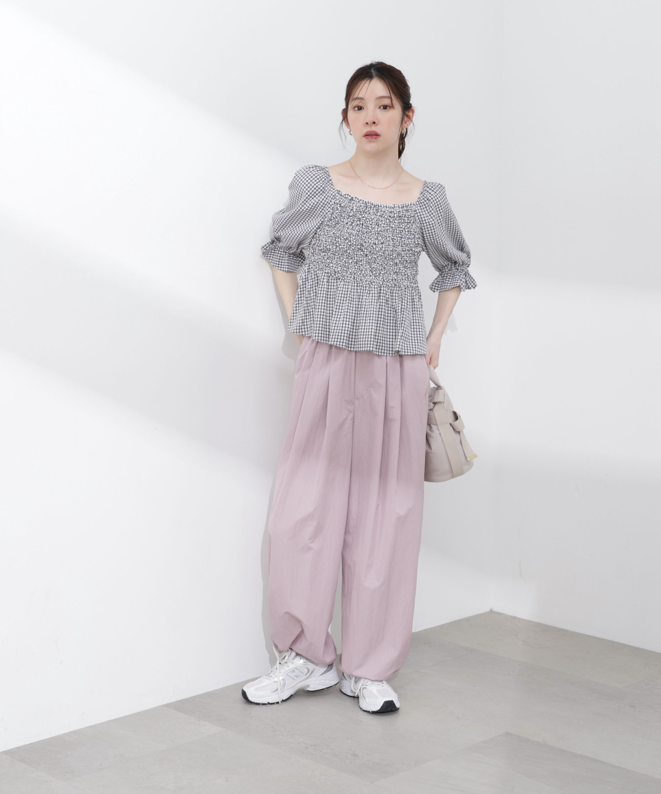 PROPORTION BODY DRESSING「〈a/mie〉ナイロンタックパンツ 26SS」|その他|