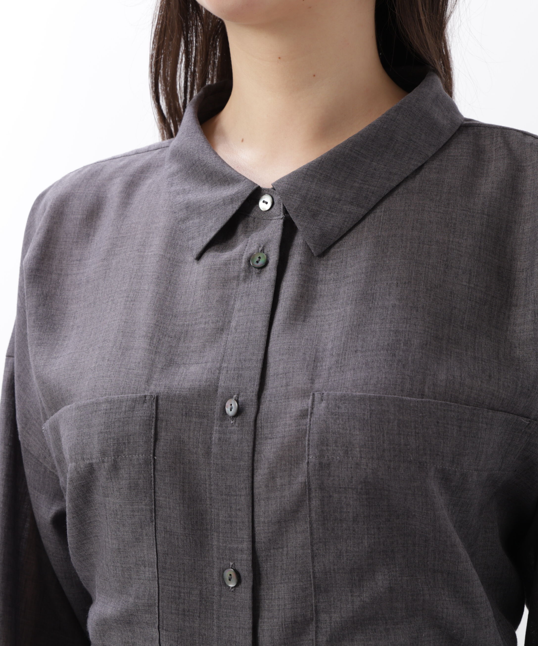  「◆バックレースアップシャツ」|シャツ・ブラウス|