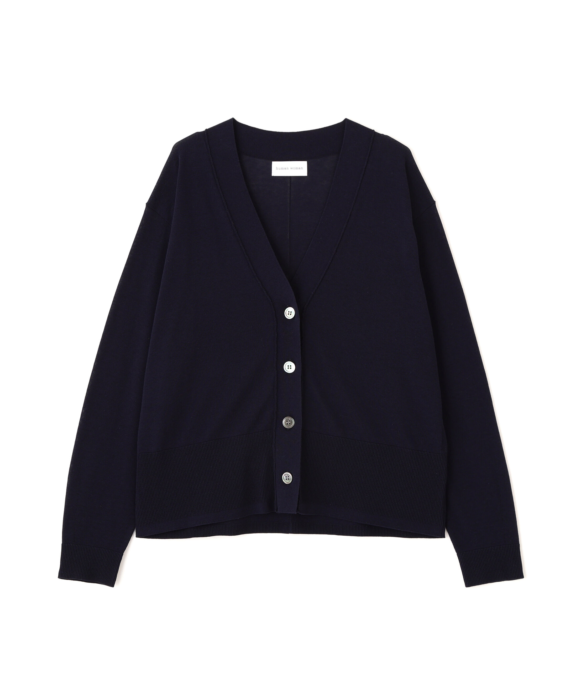  「◆《ウォッシャブル》アイレットＶネックカーディガン」|ニット・セーター|