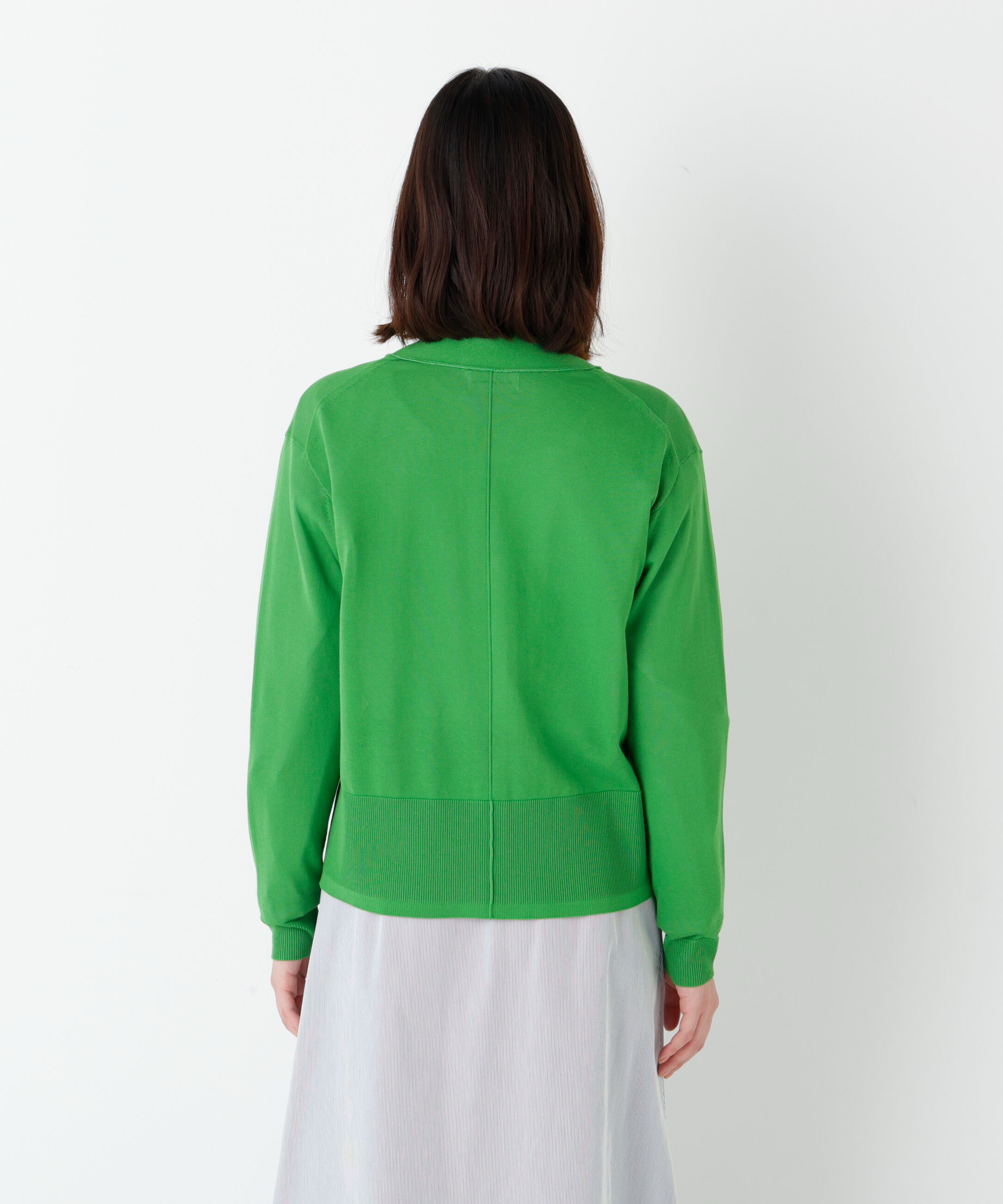  「◆《ウォッシャブル》アイレットＶネックカーディガン」|ニット・セーター|