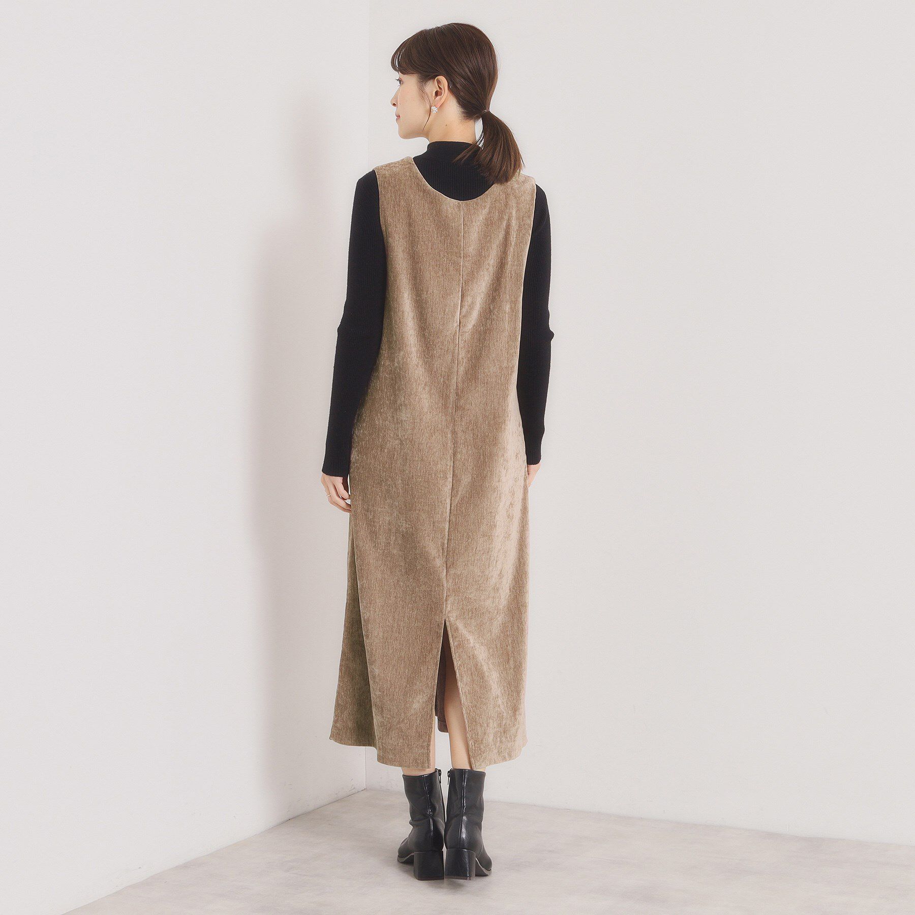 ITS&rsquo;DEMO「【手洗い可】ベロアジャンスカ」|ワンピース|